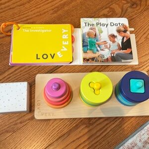 Lovevery “the investigator” partial set-games, book, play guide